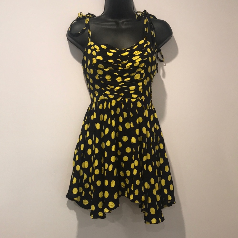 UO Ronnie Ruched Tie-Shoulder Romper
